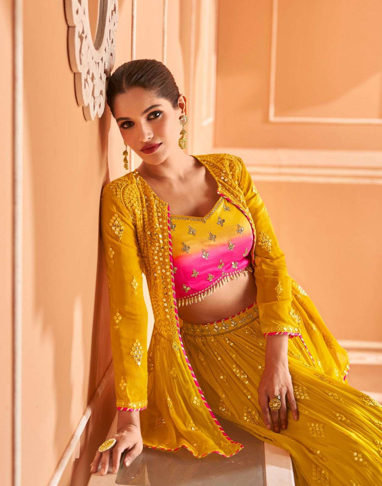 Sayuri Kalishta Nx Chinon Silk Designer Salwar Kameez Wholesale catalog