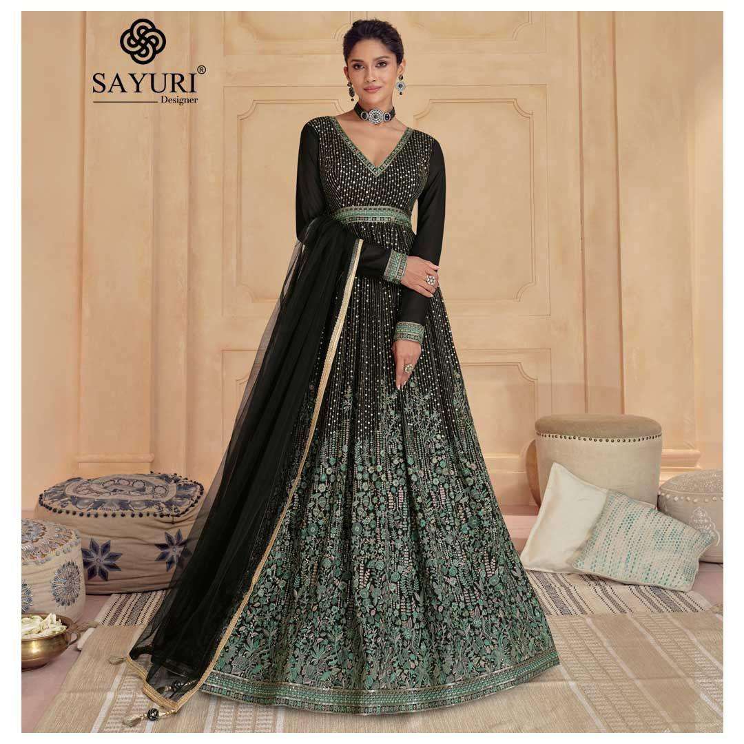 Sayuri Sajdaa Real Georgette Salwar Kameez Wholesale catalog