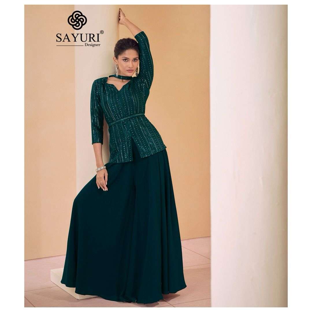 Sayuri Surbhi Real Chinon Silk Designer Salwar Kameez Wholesale catalog