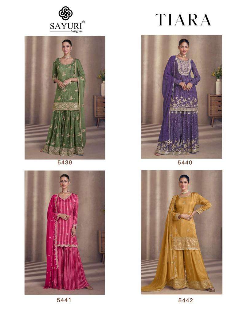 Sayuri Tiara Chinon Silk Designer Salwar Kameez Wholesale catalog