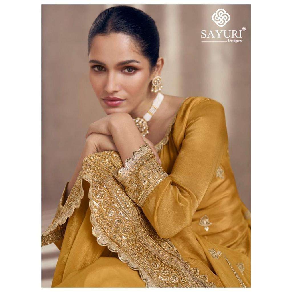 Sayuri Tiara Chinon Silk Designer Salwar Kameez Wholesale catalog