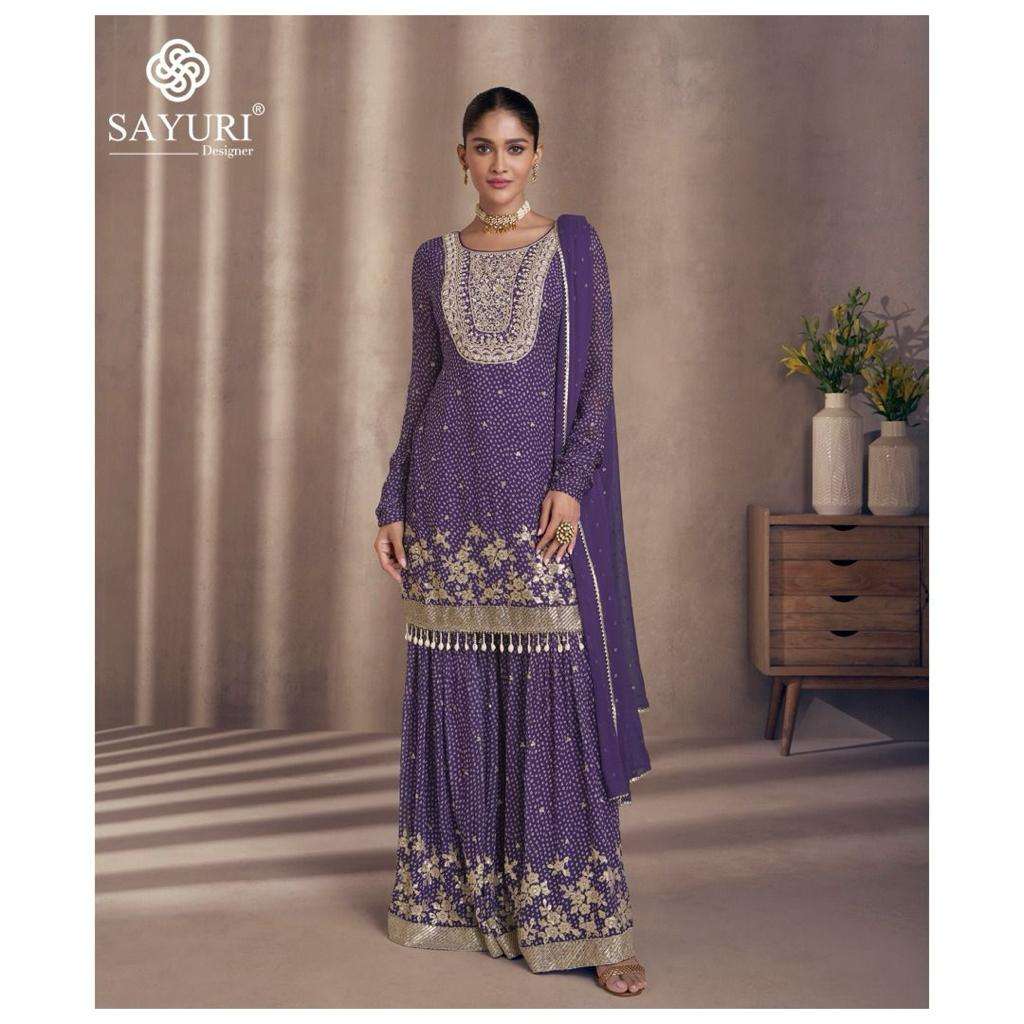 Sayuri Tiara Chinon Silk Designer Salwar Kameez Wholesale catalog