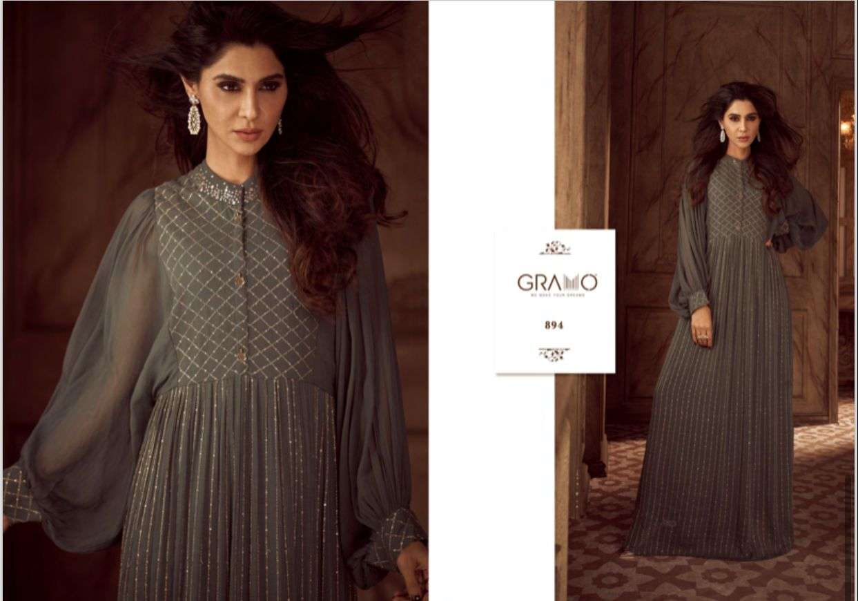 SHEHJADI GEORGETTE GOWN Kurti Wholesale catalog