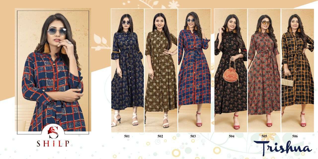 SHILP TRISHNA Kurti Wholesale catalog