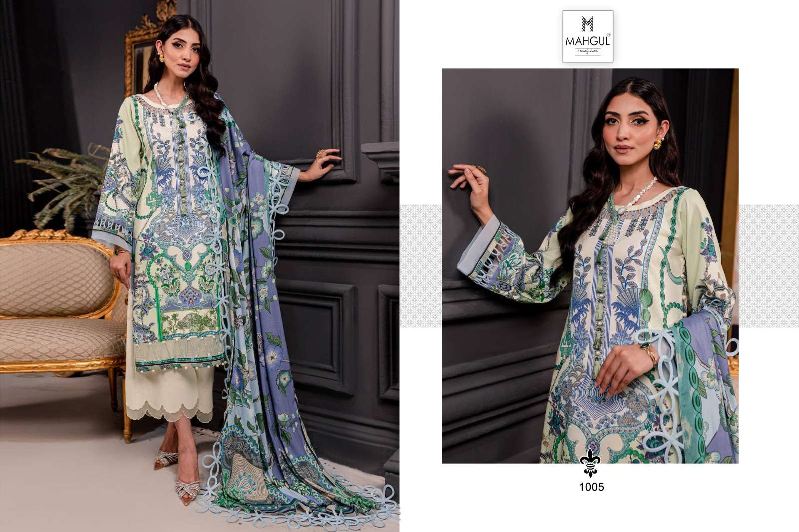 Shraddha Mahgul Firdos Vol 1 Chiffon Dupatta Salwar Kameez Wholesale catalog