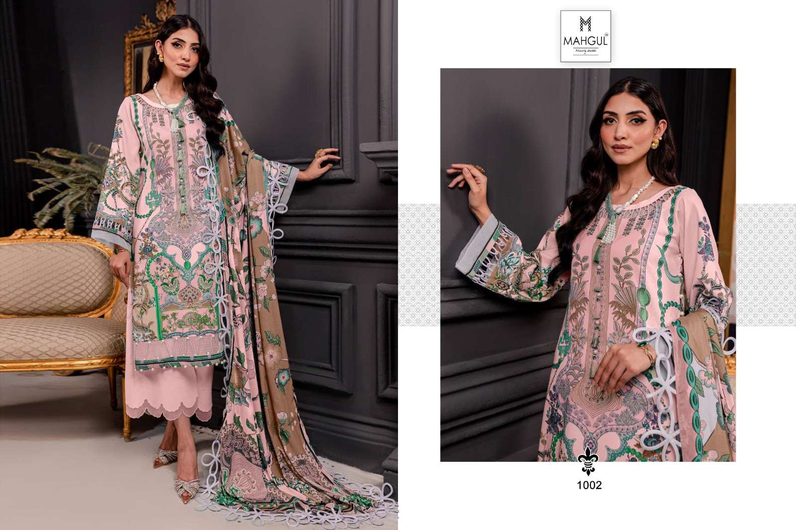 Shraddha Mahgul Firdos Vol 1 Chiffon Dupatta Salwar Kameez Wholesale catalog