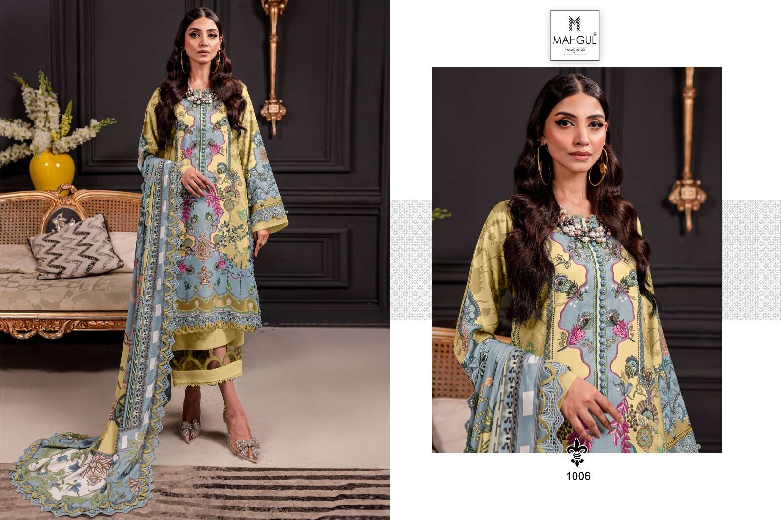 Shraddha Mahgul Firdos Vol 1 Chiffon Dupatta Salwar Kameez Wholesale catalog