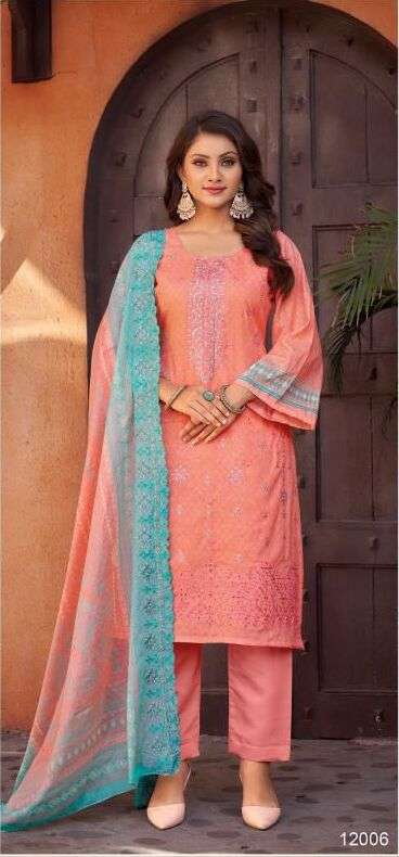 Shree Bin Saeed Lawn Collection Vol 12 Salwar Kameez Wholesale catalog