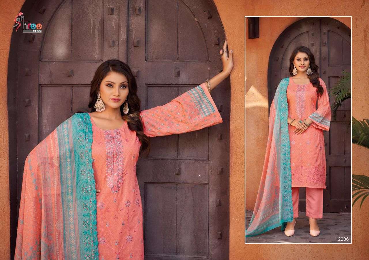Shree Bin Saeed Lawn Collection Vol 12 Salwar Kameez Wholesale catalog