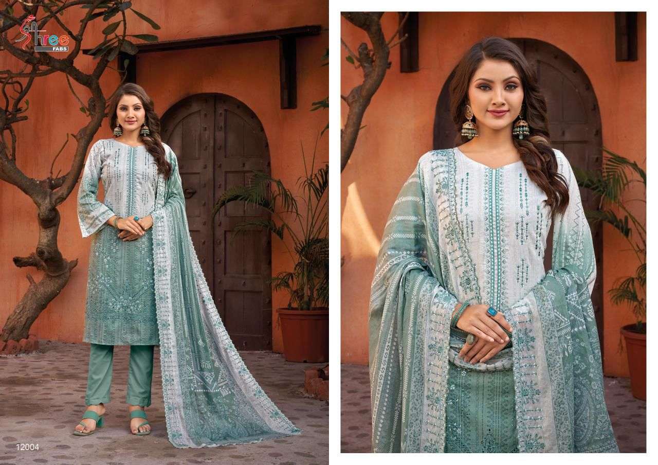Shree Bin Saeed Lawn Collection Vol 12 Salwar Kameez Wholesale catalog