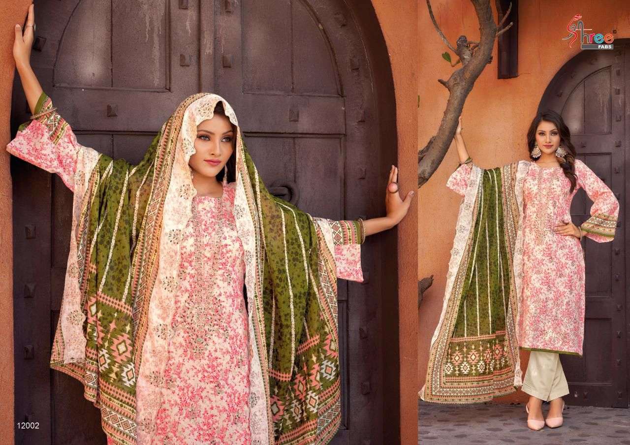 Shree Bin Saeed Lawn Collection Vol 12 Salwar Kameez Wholesale catalog