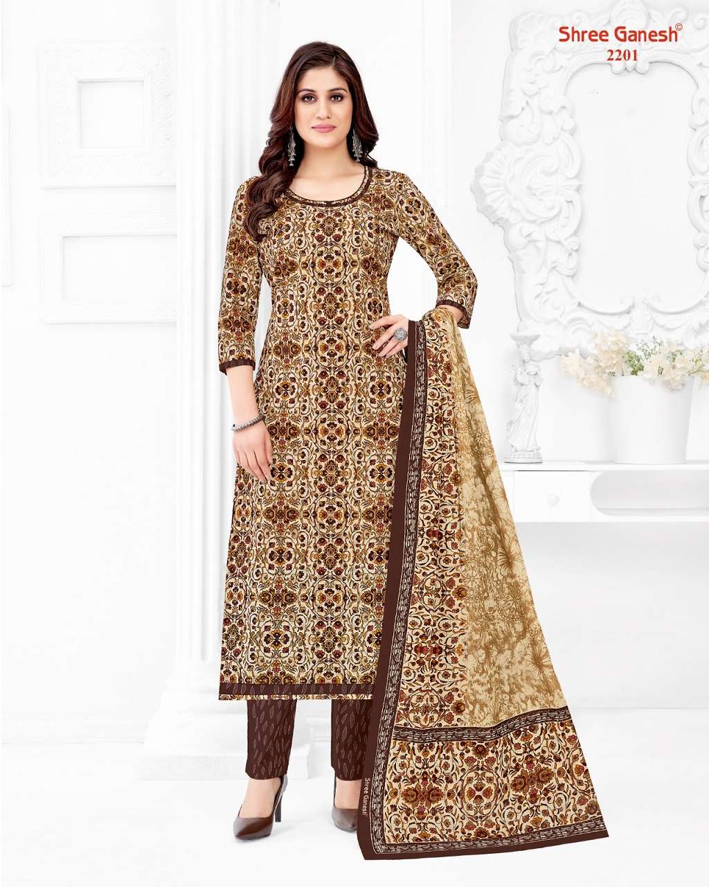 Shree Ganesh Samaiyra Vol-12 – Kurti Pant With Dupatta Wholesale Catalog