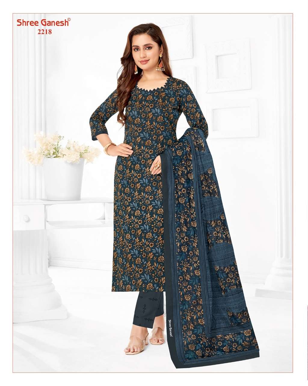Shree Ganesh Samaiyra Vol-12 – Kurti Pant With Dupatta Wholesale Catalog