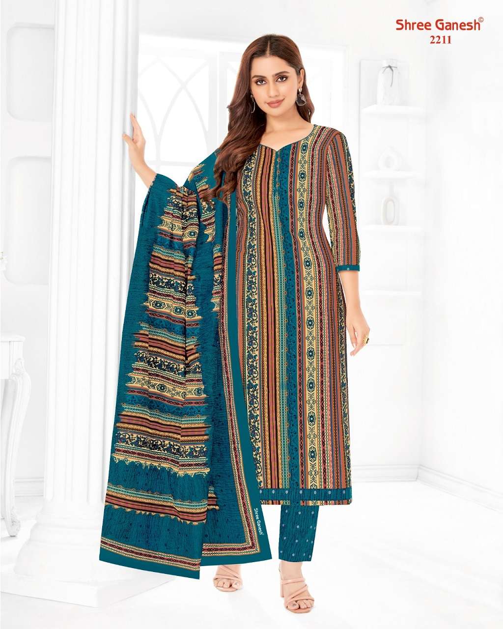 Shree Ganesh Samaiyra Vol-12 – Kurti Pant With Dupatta Wholesale Catalog