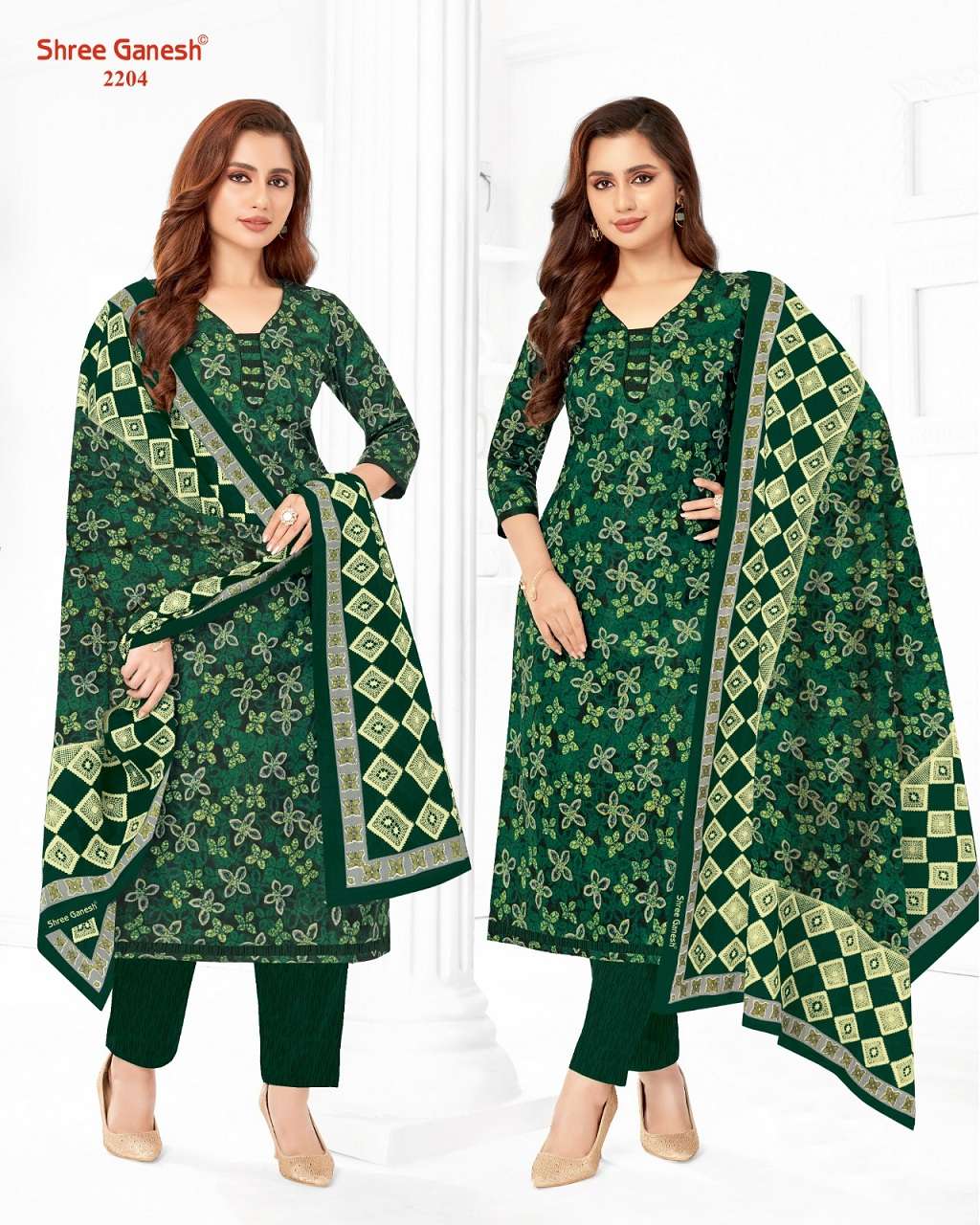 Shree Ganesh Samaiyra Vol-12 – Kurti Pant With Dupatta Wholesale Catalog