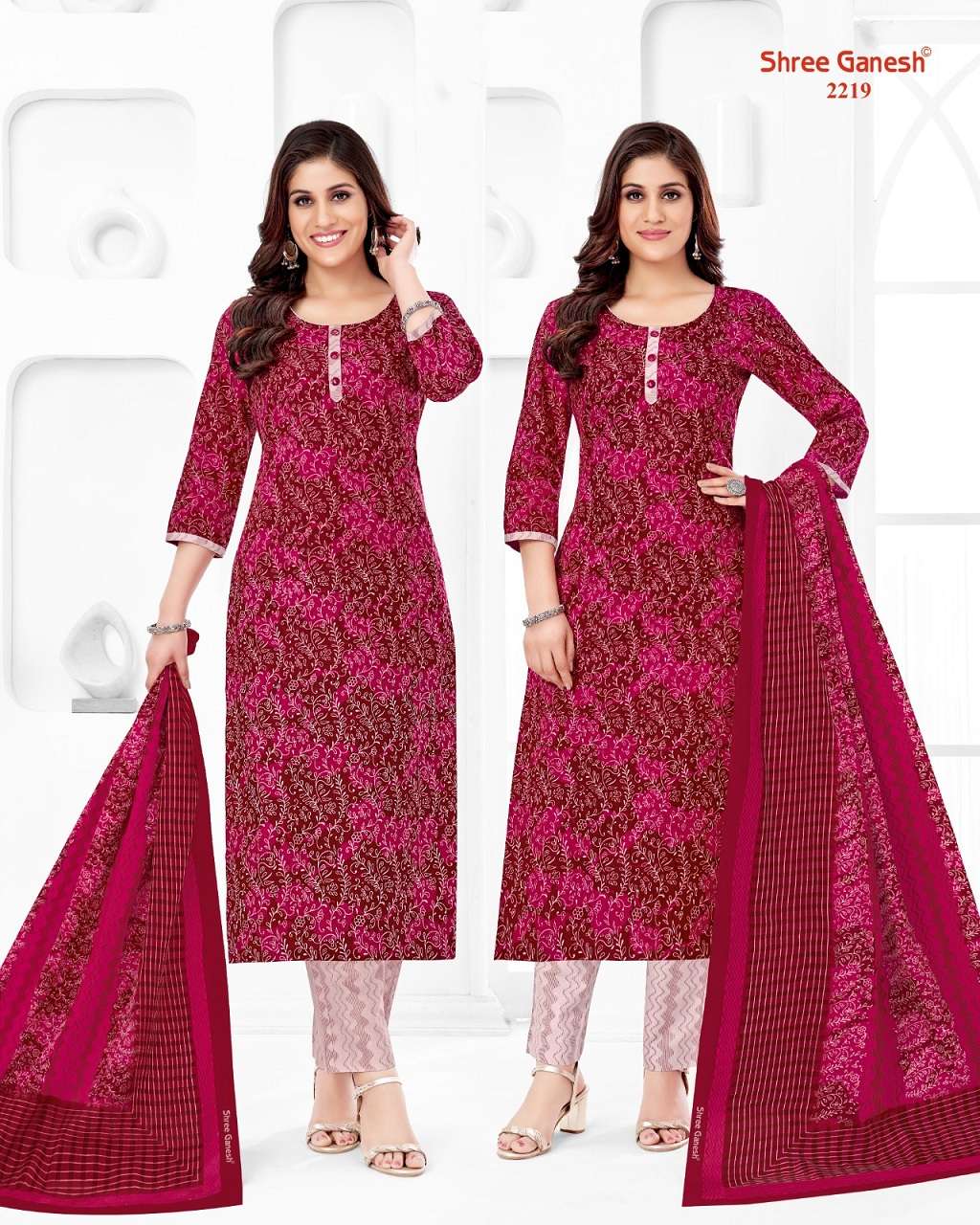 Shree Ganesh Samaiyra Vol-12 – Kurti Pant With Dupatta Wholesale Catalog