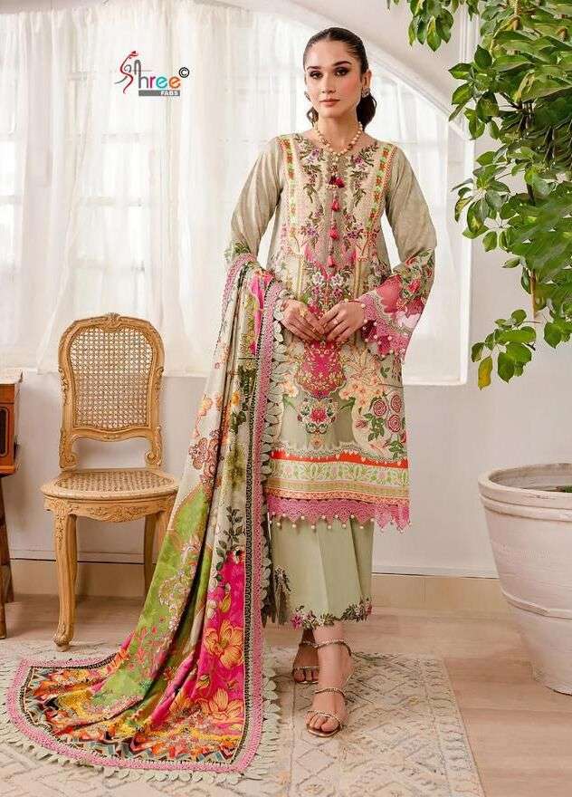 Shree Jade Bliss Vol 5 Cotton Dupatta Pakistani Suits Wholesale catalog