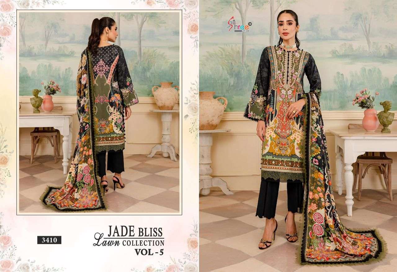 Shree Jade Bliss Vol 5 Cotton Dupatta Pakistani Suits Wholesale catalog