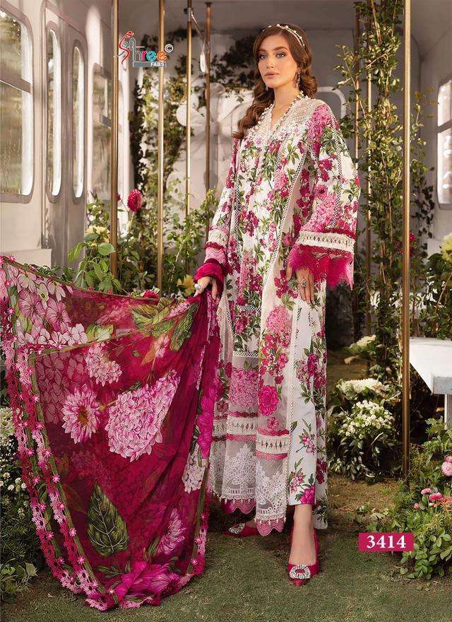 Shree M Prints Hits Vol 3 Chiffon Dupatta Salwar Kameez Wholesale catalog