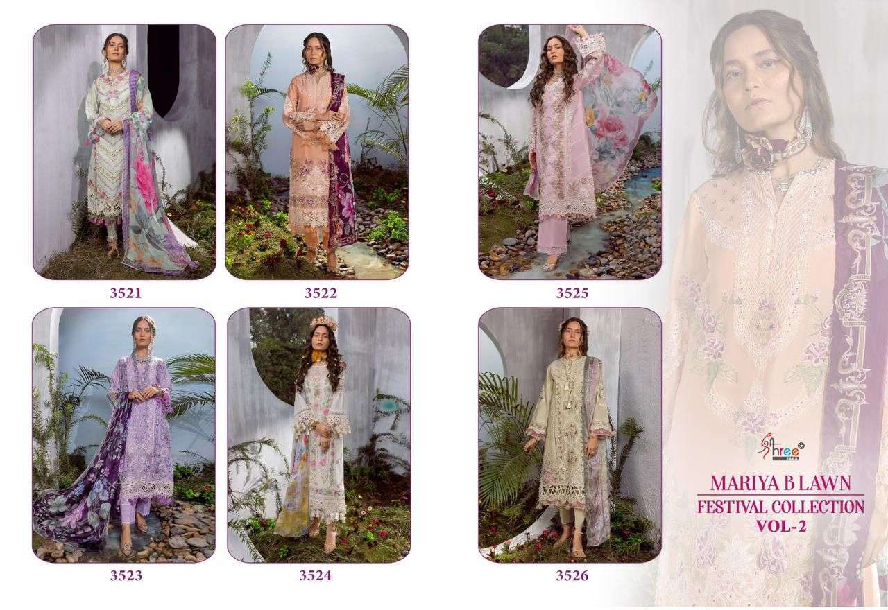 Shree Mariya B Vol 2 Chiffon Dupatta Salwar Kameez Wholesale catalog