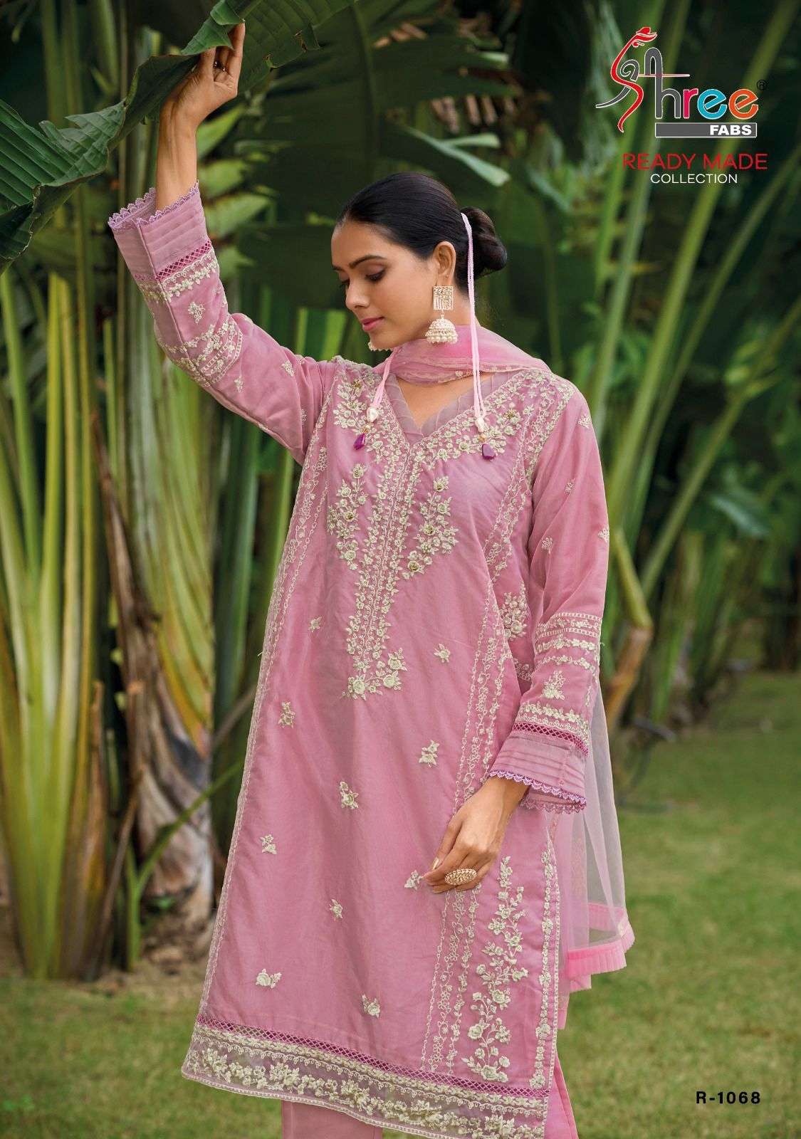 Shree R 1068 Organza Pakistani Suits Wholesale catalog