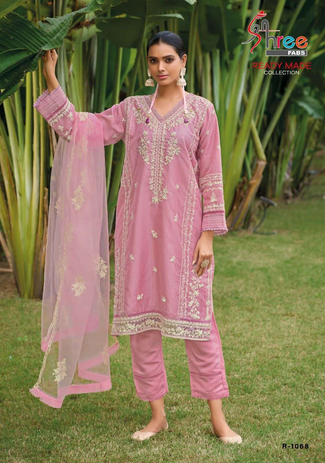 Shree R 1068 Organza Pakistani Suits Wholesale catalog