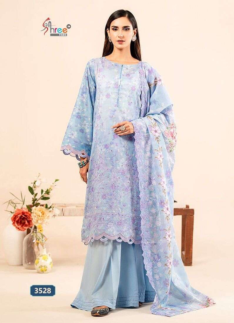 Shree Sana Safinaz Chikankari Vol 4 Chiffon Dupatta Salwar Kameez Wholesale catalog