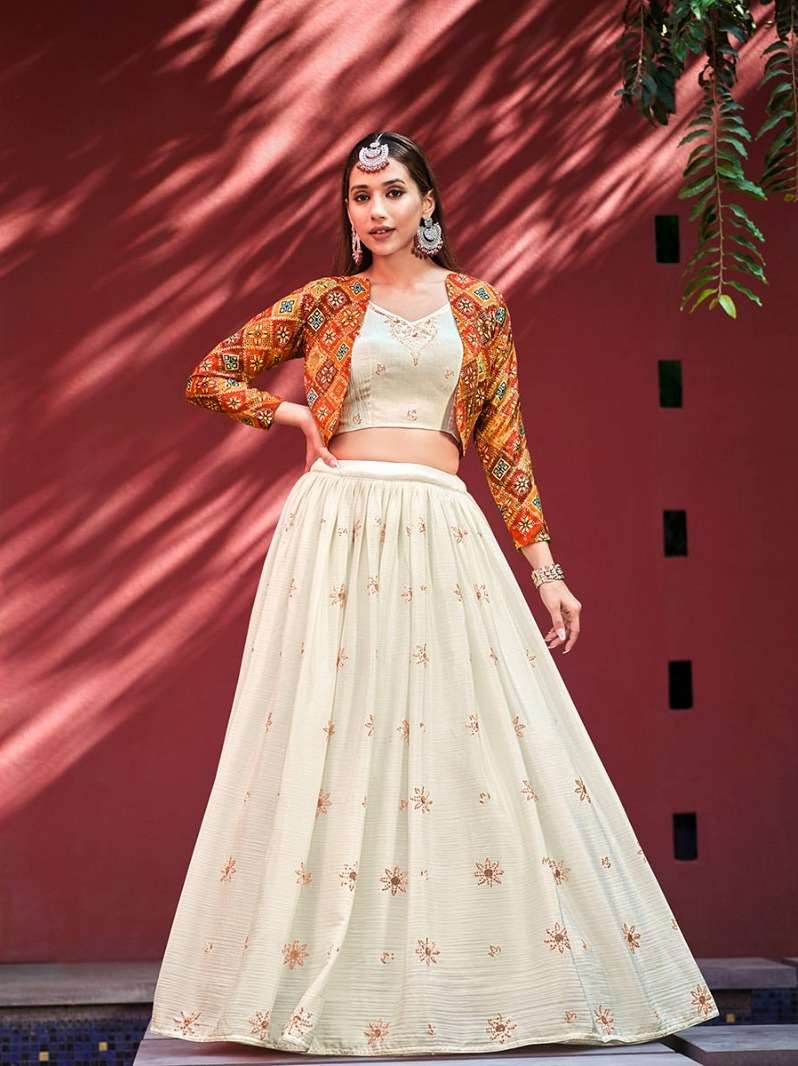 SHUBHKALA GIRLY VOL. 2241 Embroidered Stitched Jacket Style Lehenga Choli Wholesale catalog