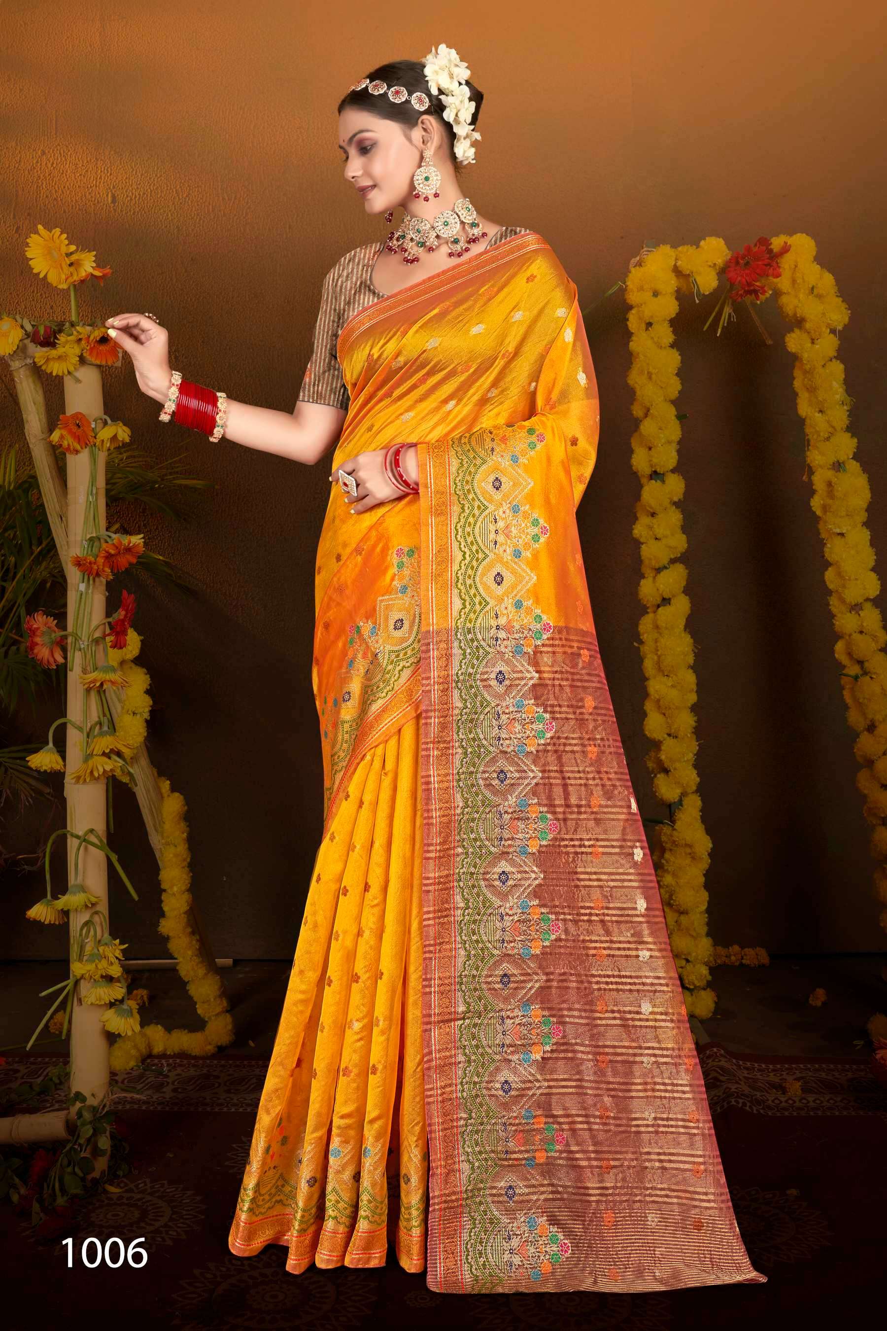 Sitaraa Vol.4 Soft organza silk Saree Wholesale catalog    