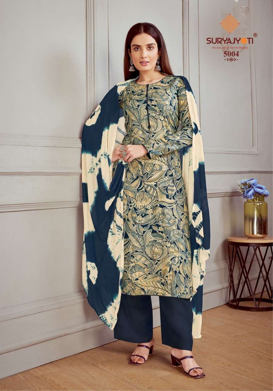 Suryajyoti Paroo Vol-5- Dress Material Wholesale Catalog