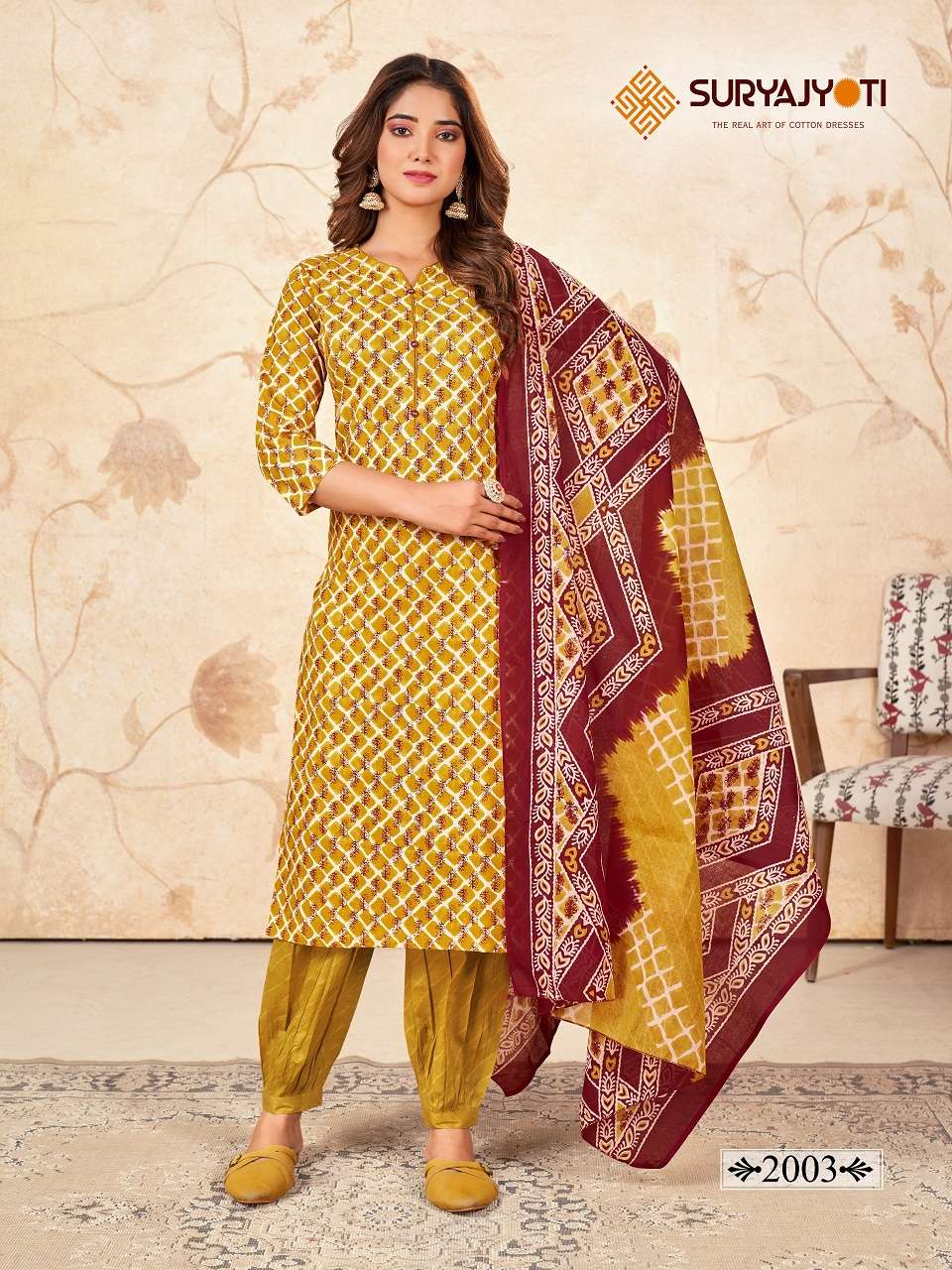 Suryajyoti Priyal Vol-2- Kurti Afghani Pant With Dupatta Wholesale Catalog