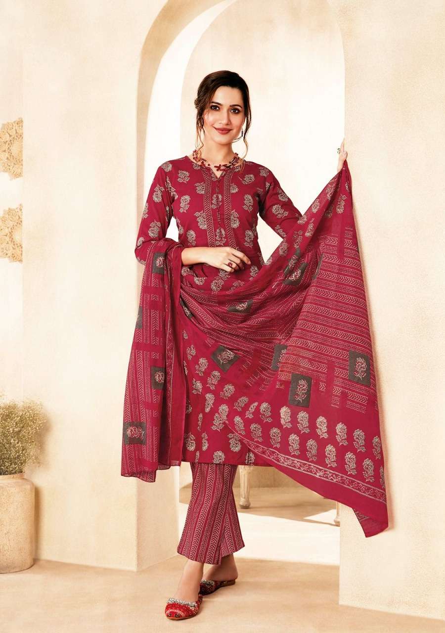 Suryajyoti Priyasi Vol-7 Cotton Dress Material Wholesale Catalog