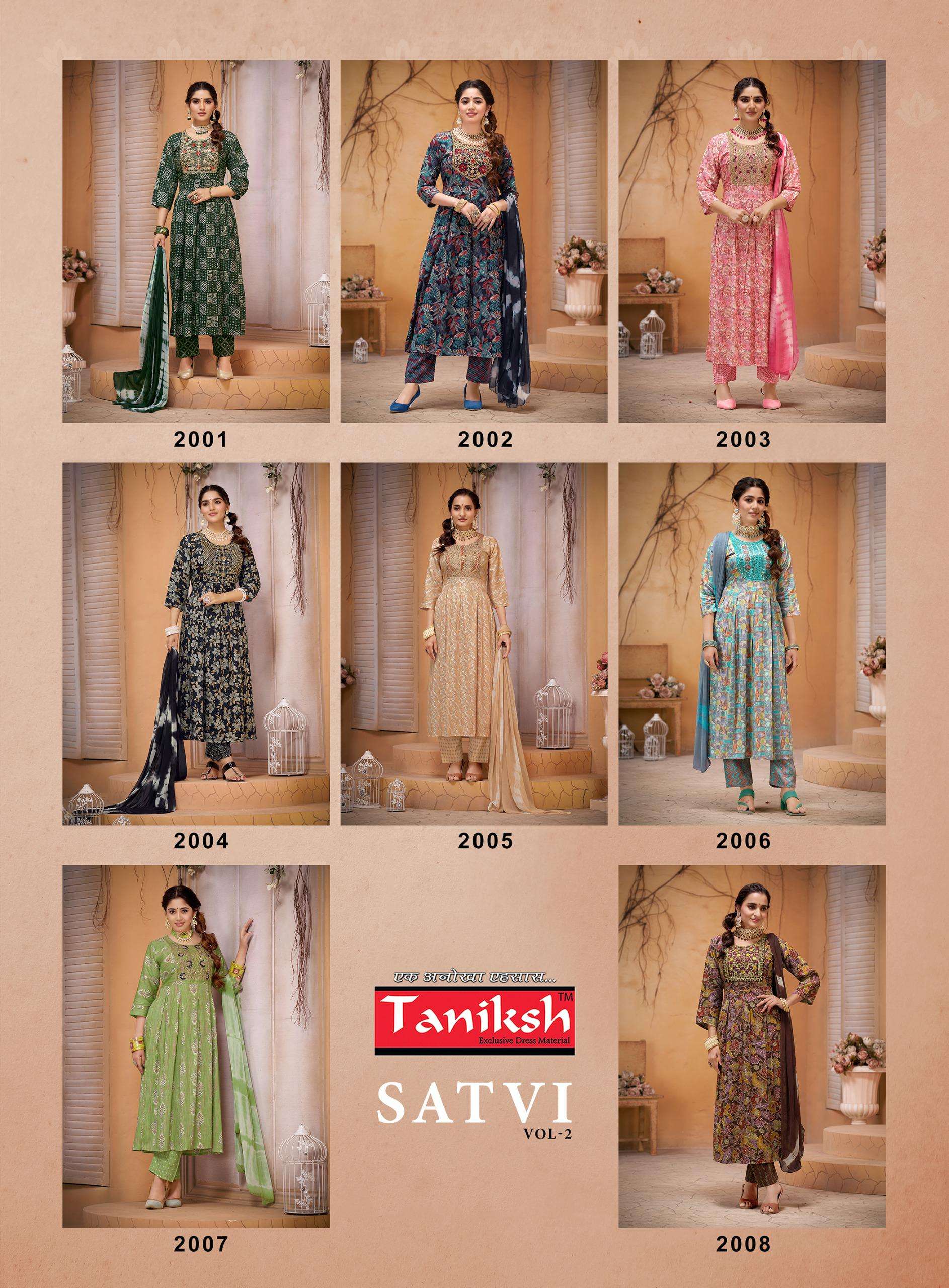 TANIKSH SATVI vol - 2 Kurti Wholesale catalog