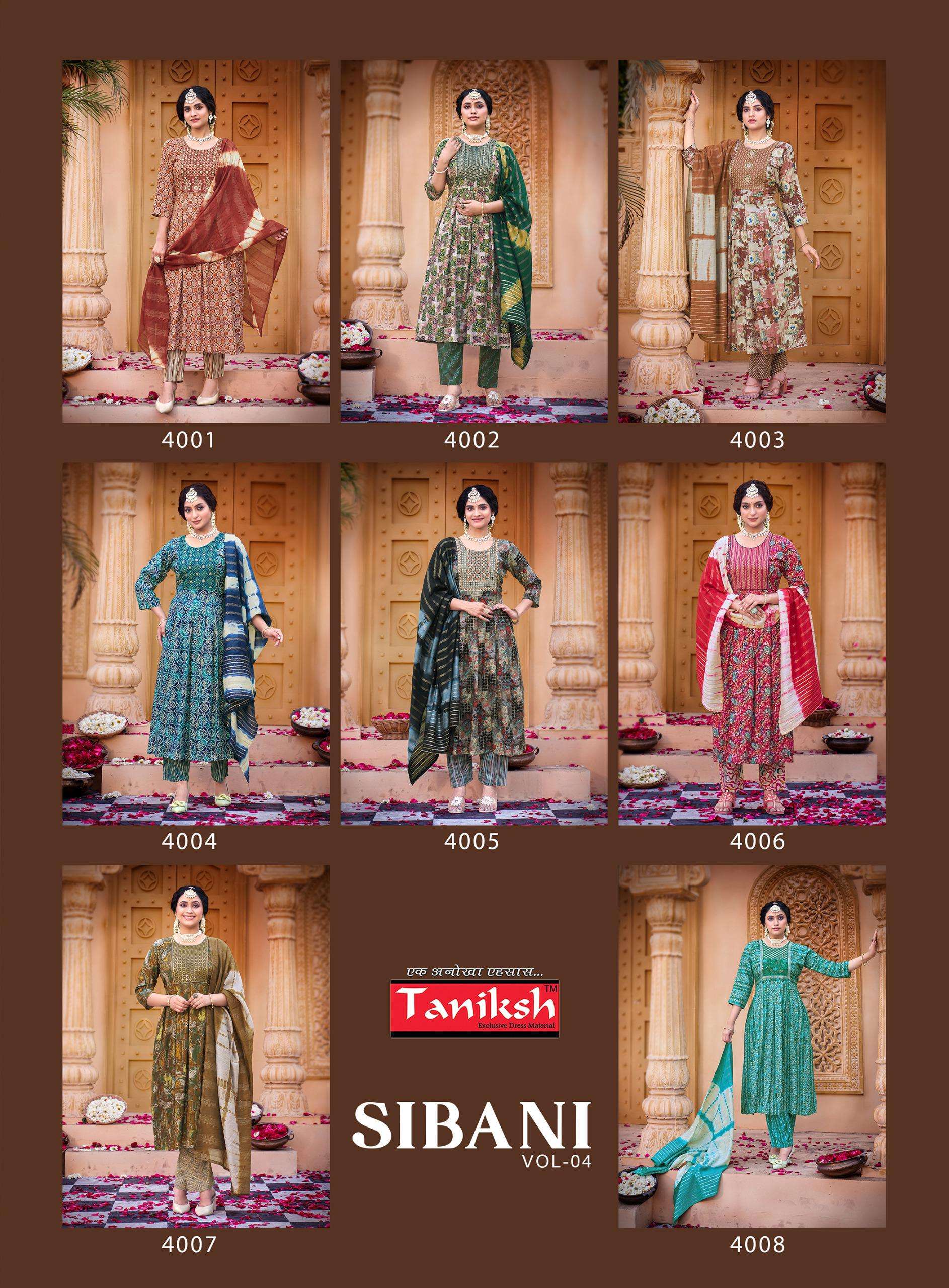 Taniksh Sibani Vol 4 Kurti Wholesale catalog