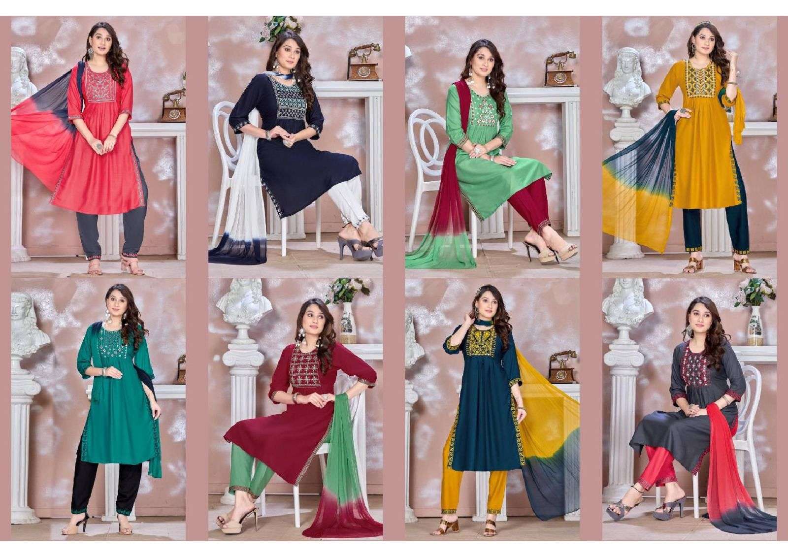  TRENDY RANG BAHAR Kurti Wholesale catalog