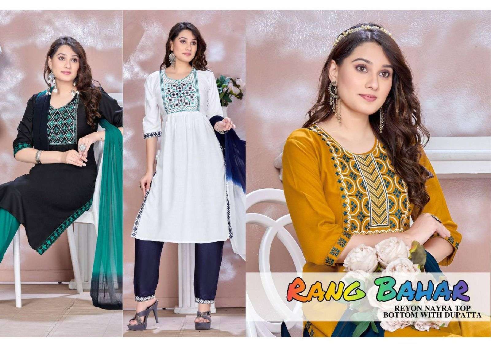  TRENDY RANG BAHAR Kurti Wholesale catalog