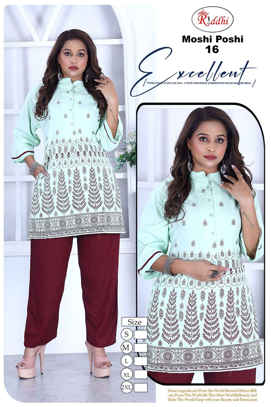 TRENDY RIDDHI MOSHI POSHI Kurti Wholesale catalog