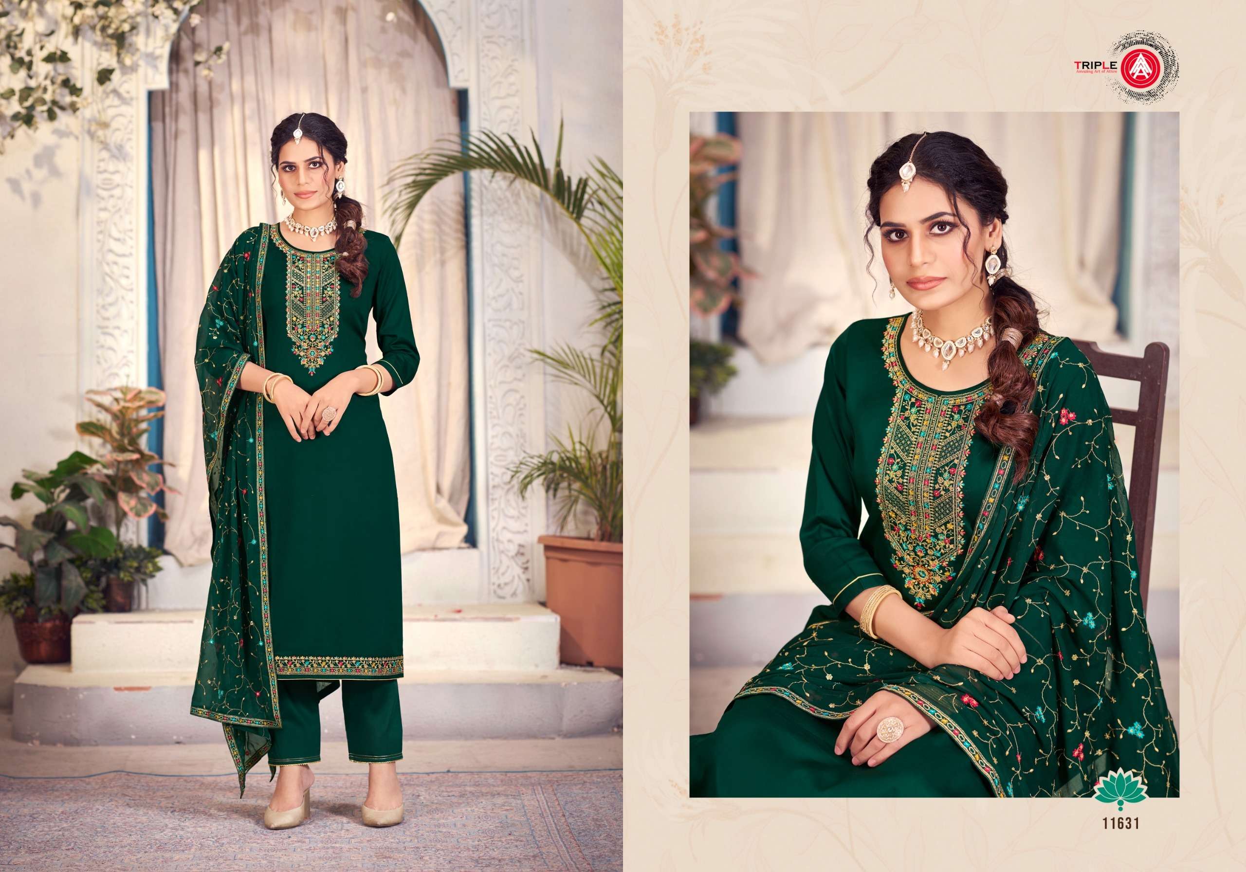 Triple Aaa Keerat Edition 6 Jam Silk Designer Salwar Kameez Wholesale catalog