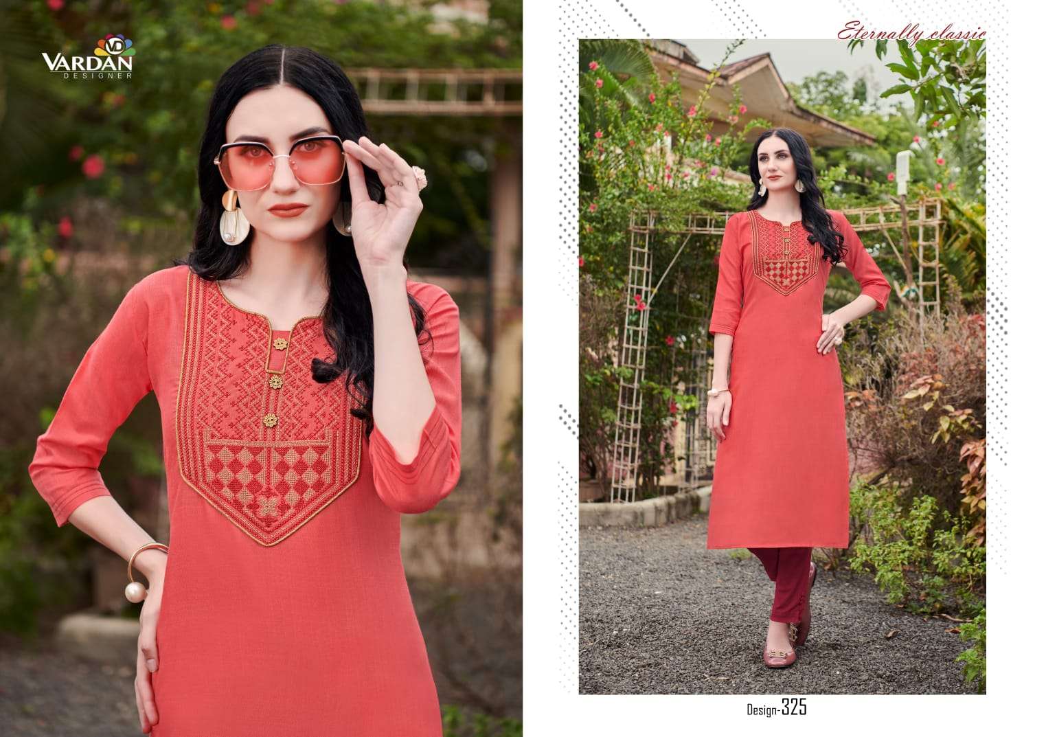 Vardan Designer Cloud Vol-2 Kurti Wholesale catalog