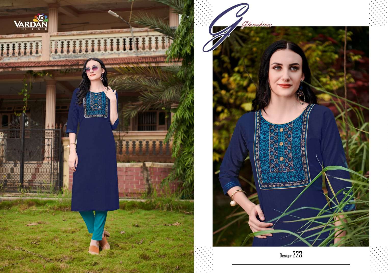 Vardan Designer Cloud Vol-2 Kurti Wholesale catalog