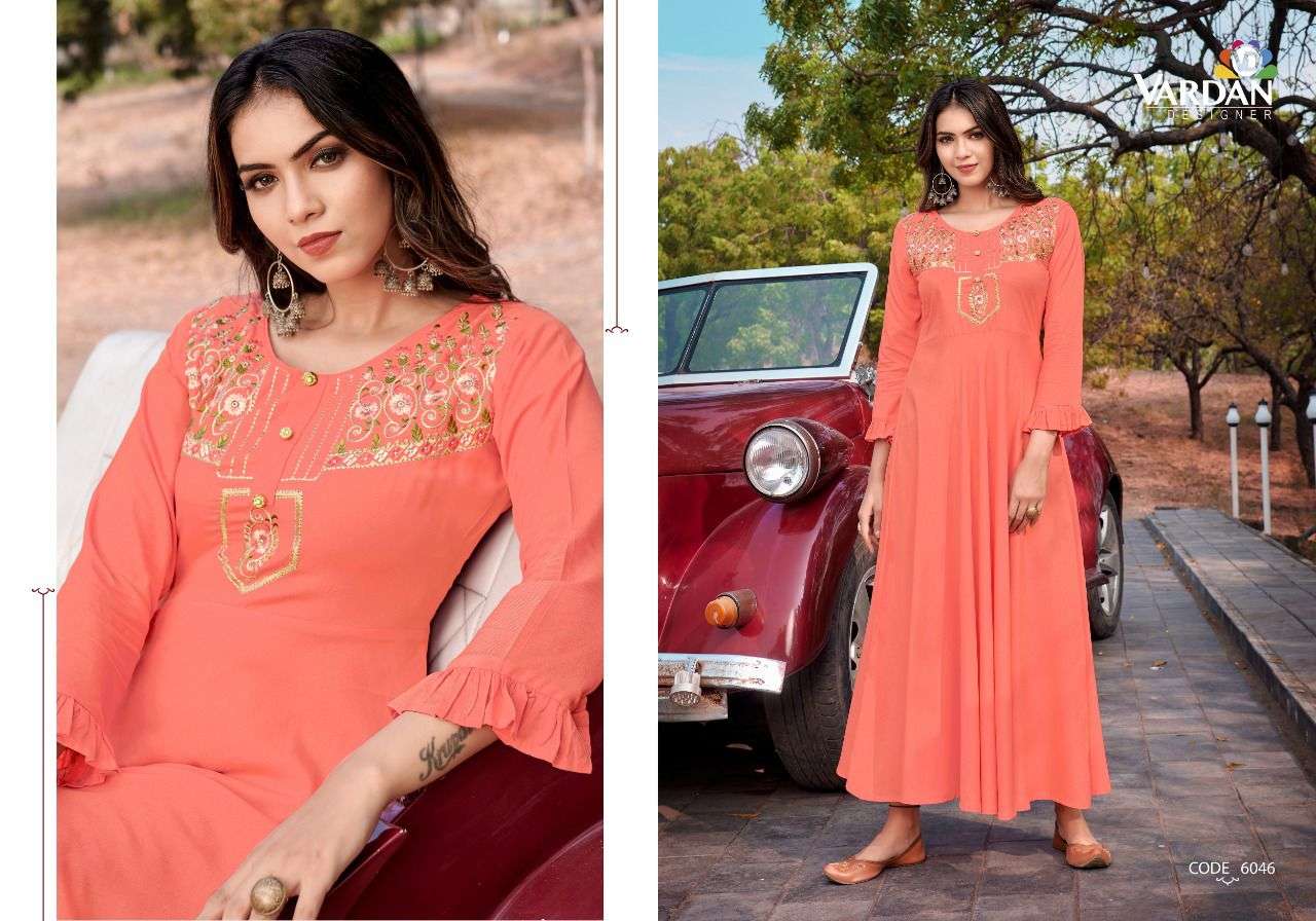 Vardan Designer Ravia Vol- 2 Kurti Wholesale catalog