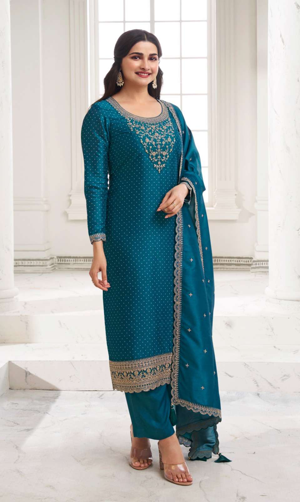 Vinay Kuleesh Surbhi Hitlist Georgette Designer Salwar Kameez Wholesale catalog