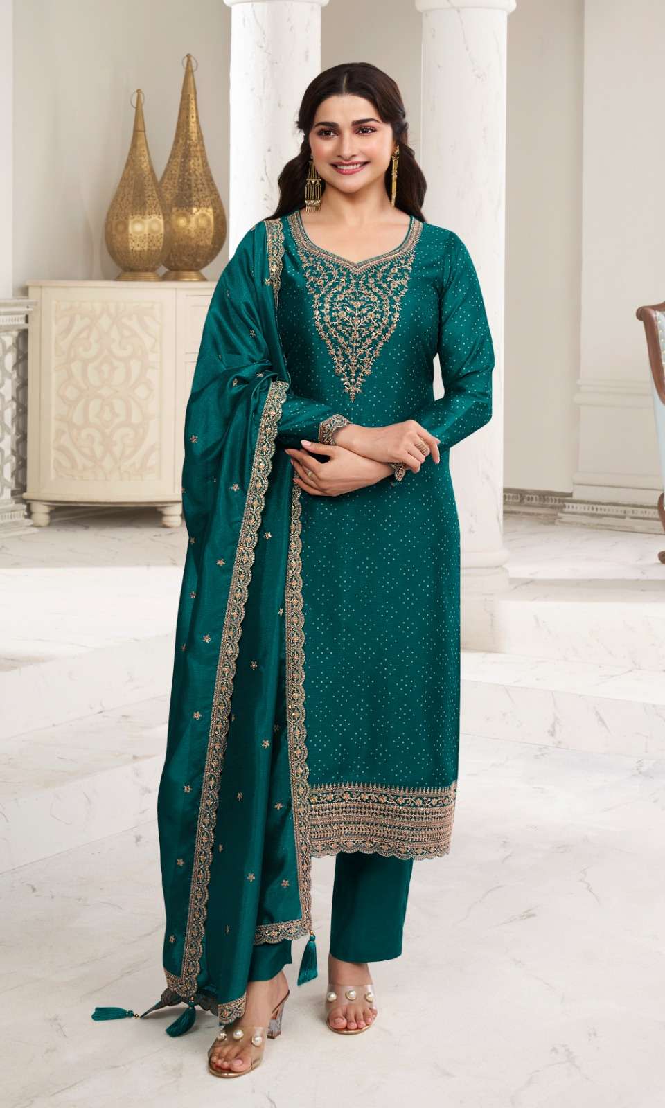 Vinay Kuleesh Surbhi Hitlist Georgette Designer Salwar Kameez Wholesale catalog