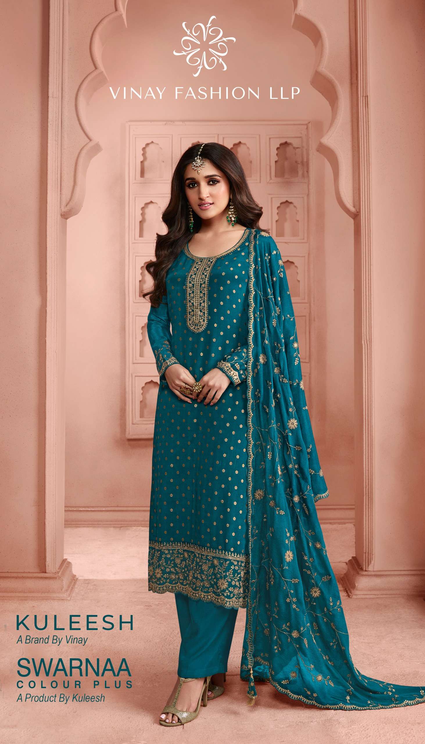 Vinay Kuleesh Swarnaa Colour Plus Salwar Kameez Wholesale catalog
