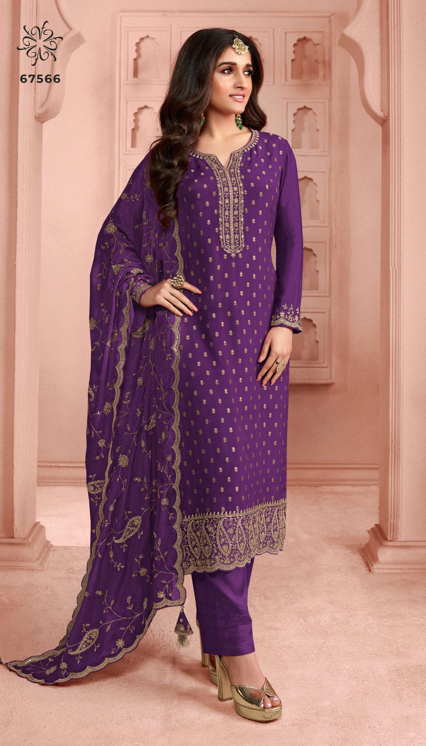 Vinay Kuleesh Swarnaa Colour Plus Salwar Kameez Wholesale catalog