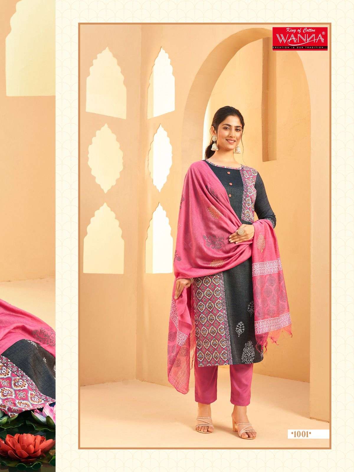 Wanna AJRAKH Kurti Wholesale catalog