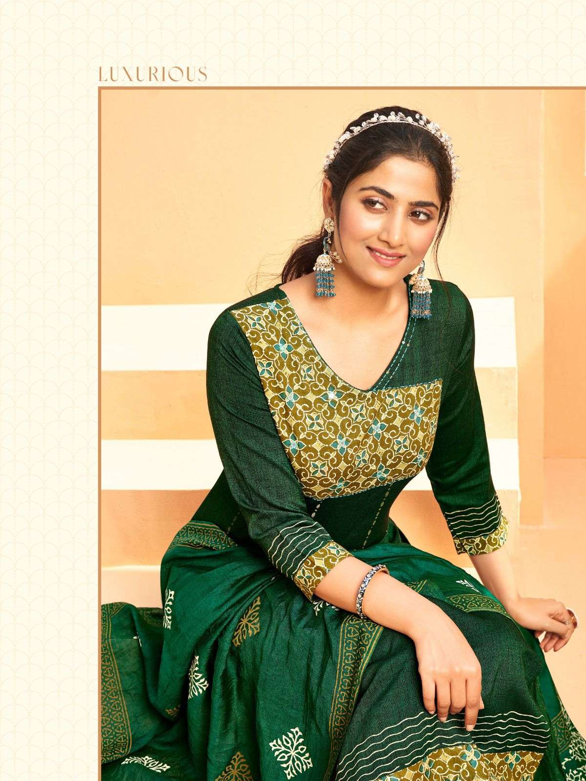 Wanna AJRAKH Kurti Wholesale catalog