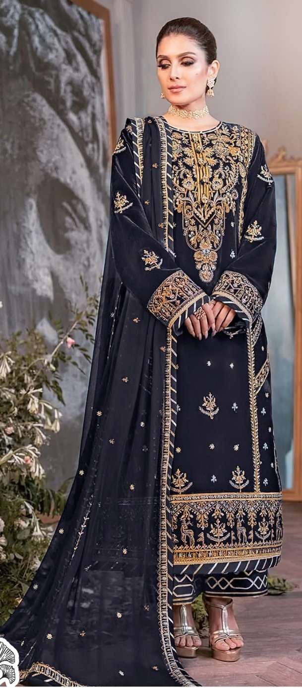 Zaha Aaeesha 10115 E To H Georgette Salwar Kameez Wholesale catalog