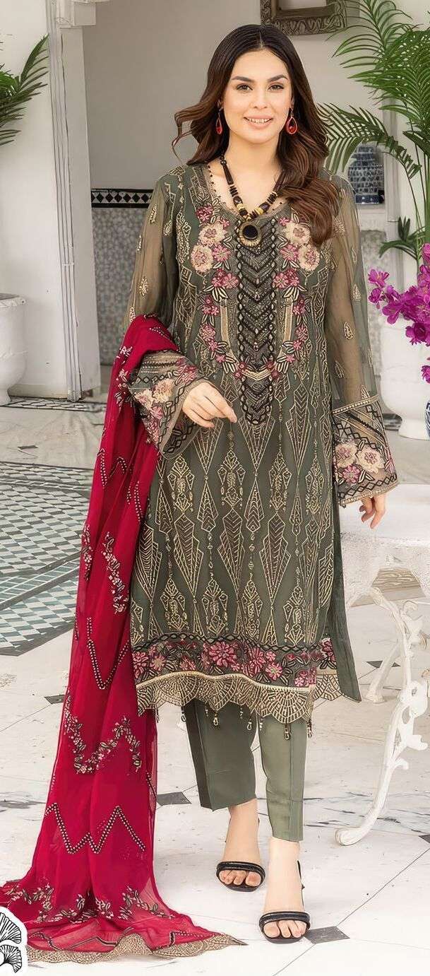 Zaha Afra Vol 1 Georgette Salwar Kameez Wholesale catalog