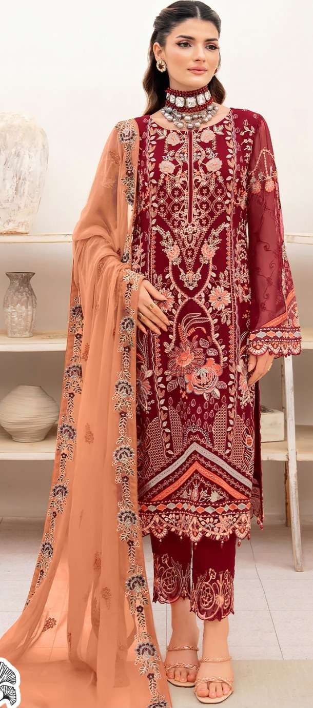 Zaha Ramsha Vol 15 Embroidered Salwar Kameez Wholesale catalog